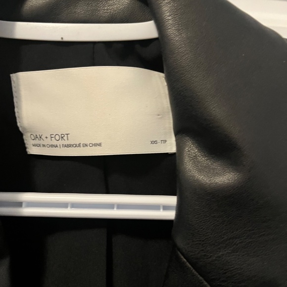 Leather blazer jacket - Oak and Fort - Picture 2 of 3